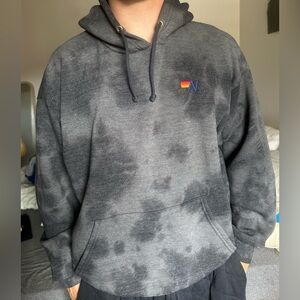 unisex, black tie-dye aviator nation hoodie